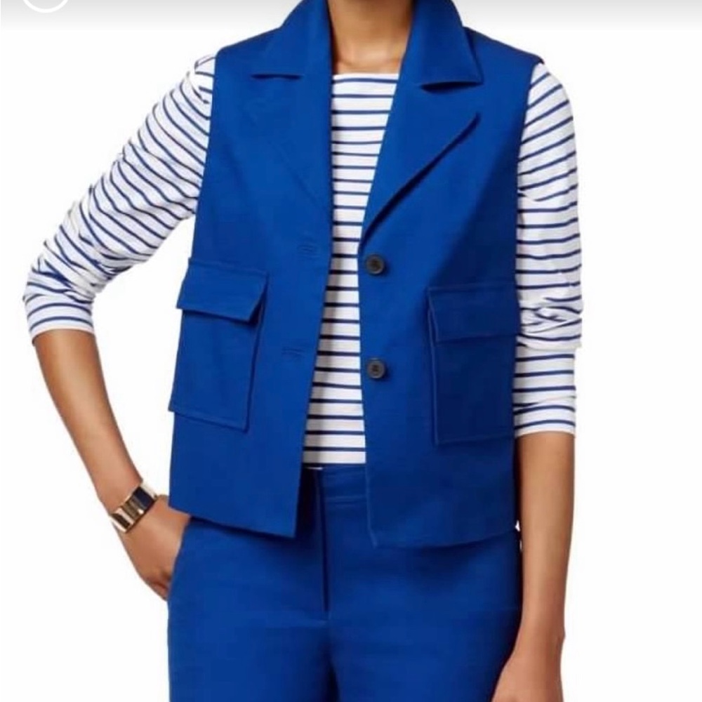 Ann Klein Striking Blue Vest